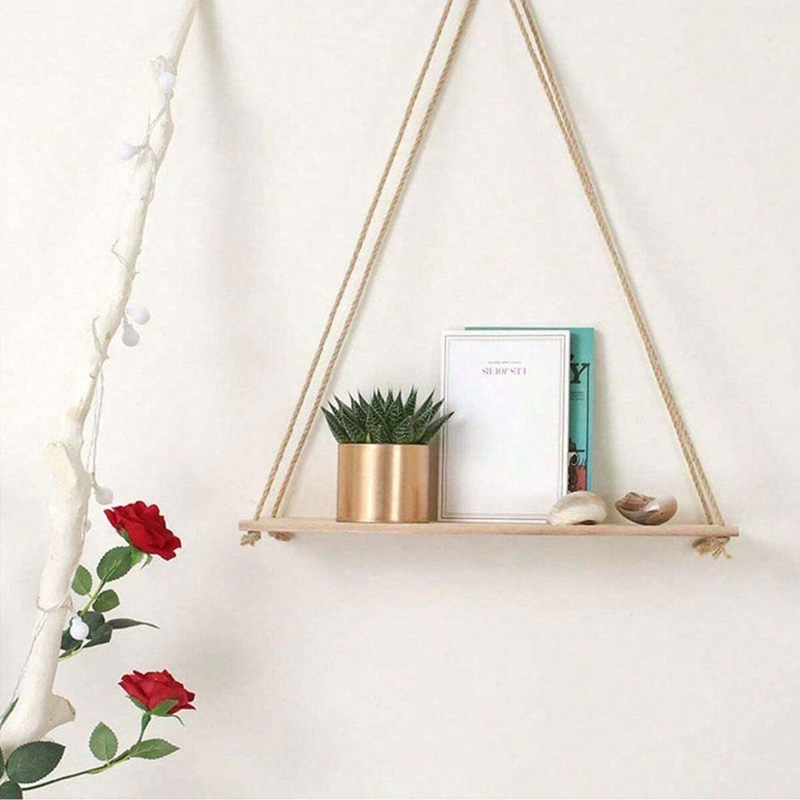 أرجوحة خشبية معلقة حبل القنب ر - مراجعة Flower Wall Panel وسعره