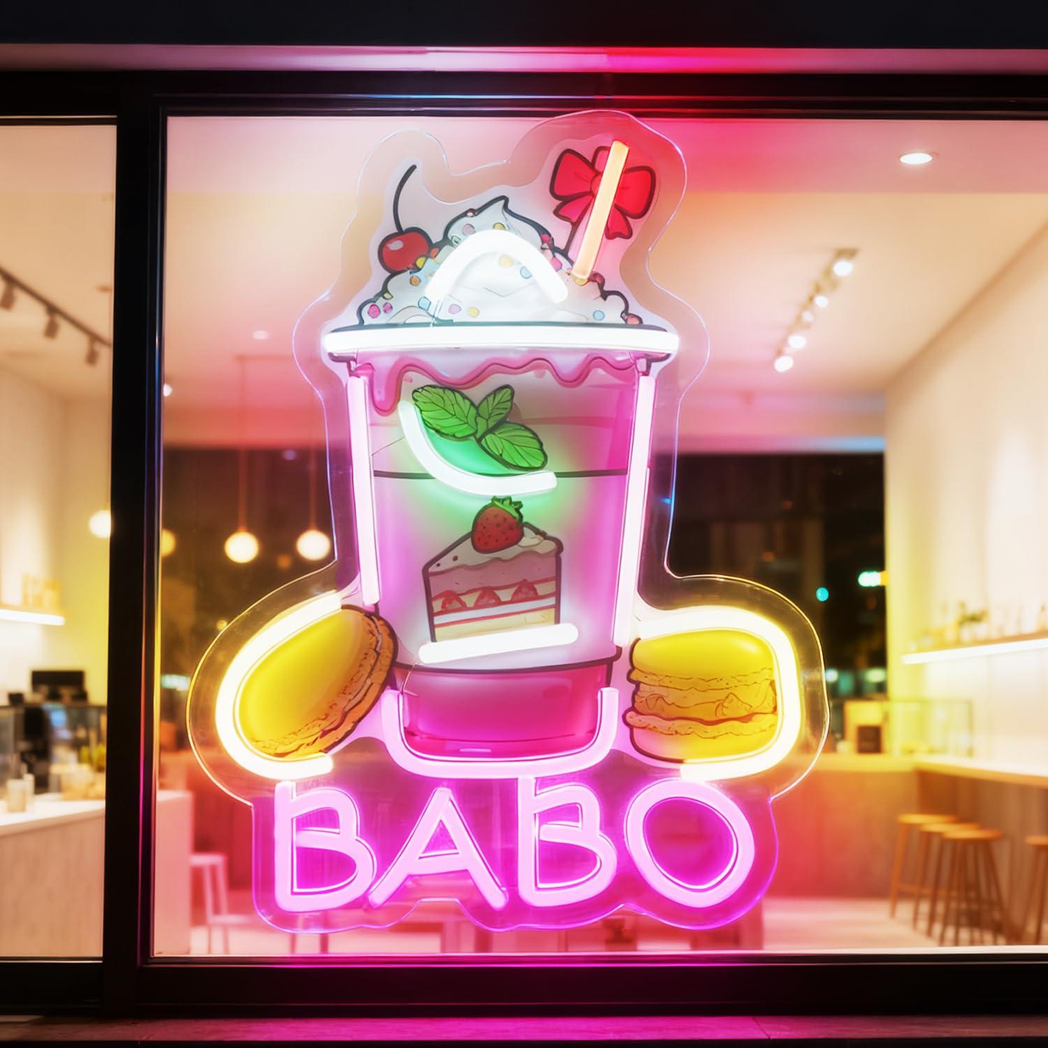 لافتة نيون بوبا مضيئة لشاي الف - مراجعة Neon Sign Party وسعره